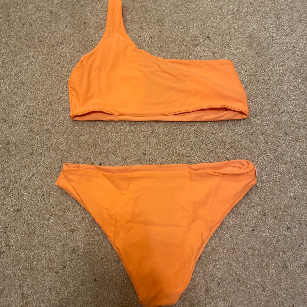 Orange bathing suit set